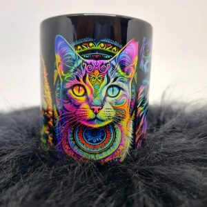 Caneca Personalizada Gato Preta - Ecotevi