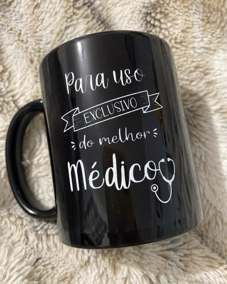 Caneca Personalizada Para uso exclusivo do melhor médico Preta - Ecotevi